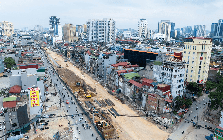 Siêu tuyến đường 7.200 tỷ dài 2,2 km đi qua giữa trung tâm Hà Nội sắp đạt cột mốc quan trọng