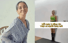 Ở tuổi 65, người phụ nữ này vẫn giữ dáng thon gọn, gương mặt trẻ hơn tuổi nhờ tập 3 động tác tại nhà