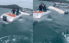 Hiện trường vụ lật ca nô chở hơn 30 khách du lịch ở Phú Quốc: Lực lượng chức năng đang khẩn trương cứu hộ