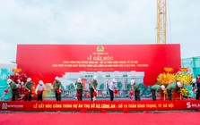 Ông Nguyễn Bá Dương xuất hiện tại Lễ cất nóc trụ sở Bộ Công an