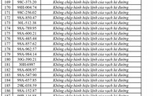 Công an đề nghị 389 chủ phương tiện vi phạm mang biển số sau nhanh chóng nộp phạt nguội theo Nghị định 168