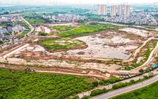 Cận cảnh hồ điều hòa hơn 30 ha đang thành hình ở cửa ngõ phía Đông Hà Nội