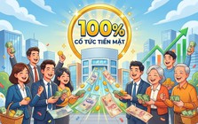Một công ty chốt ngày trả cổ tức tiền mặt 100%