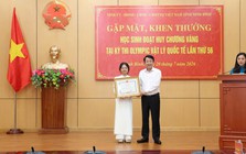 Nữ sinh đoạt HCV Olympic Vật lý được tỉnh Ninh Bình thưởng 500 triệu đồng
