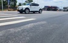 Cận cảnh dự án đường gần 1,4km hơn 100 tỷ chưa bàn giao đã lún ở Huế