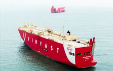 Phát hiện 2 tàu lớn có logo VinFast xuất hiện ở vùng biển gần cảng Hải Phòng, thực hiện nhiệm vụ đặc biệt