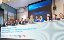 Tiến sĩ Nguyễn Thị Phương Thảo bấm nút khai phiên Sàn giao dịch Chứng khoán London, thị trường bật tăng điểm