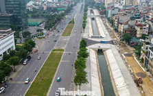 Cận cảnh tuyến đường kết nối Tây Hồ Tây thay đổi sau dự án chống ngập