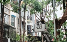 Cháy nhà ở Hà Nội, nghi có người mắc kẹt bên trong