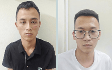 Công an bắt giữ Nguyễn Vũ Kỳ SN 2002 và Hoàng Tuấn Nhật SN 2004 liên quan dịch vụ chuyển tiền