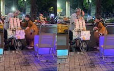 Clip cậu bé bán kẹo mua ủng hộ cụ ông bán vé số khiến dân mạng chảy nước mắt