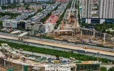 Toàn cảnh nút giao gần 2.400 tỷ đồng đang thành hình ở cửa ngõ phía Tây Hà Nội
