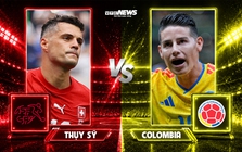 Nhận định, dự đoán tỷ số Thụy Sĩ vs Colombia: Xhaka đối đầu James Rodriguez