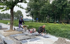 Chính quyền nói gì về việc 'vỉa hè vừa thay áo mới đã tiếp tục đào lên thi công cống thoát nước'?