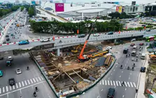 Hà Nội phân luồng giao thông để thi công hầm chui Cổ Linh