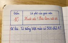 Từ tiếng Việt nào có tận 500 chữ A? - Đáp án chỉ vỏn vẹn 2 chữ cái!