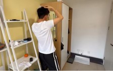 Căn phòng được công ty cấp cho bảo vệ SN 1995, lương 35 triệu/ tháng