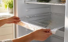 Vì sao nhiều gia đình trải giấy bạc lên các ngăn tủ lạnh? Công dụng đơn giản nhưng rất thiết thực