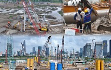 Cận cảnh đại công trường Trung tâm hành chính mới TP.HCM sau 3 tháng thi công