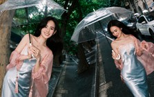 Nàng dâu hào môn Hương Liên "thả dáng" dạo phố ngày mưa, visual ngọt ngào như phim Hàn khiến dân mạng không ngớt lời khen