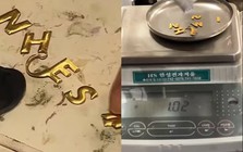 Phát hiện logo điều hòa chứa 3,75 gram vàng trị giá hơn 13 triệu đồng
