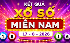 XSMN 17/8 - Kết quả xổ số miền Nam hôm nay 17/8/2026