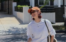 Hải Tú tung ảnh đi Mỹ với Sơn Tùng
