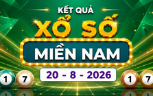 XSMN 20/8 - Kết quả XSMN hôm nay thứ Năm ngày 20/8/2026