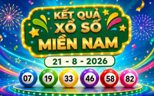XSMN 21/8 - Kết quả XSMN hôm nay thứ Sáu ngày 21/8/2026
