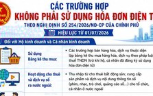 Những trường hợp không bắt buộc phải sử dụng hóa đơn điện tử