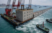 Phát hiện Trung Quốc đánh chìm 34 'tòa nhà 5 tầng' nặng 3.500 tấn xuống biển: Bức tường ngầm dài gần 700m đang dần lộ diện