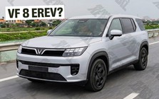 SUV VinFast cỡ trung mới lần đầu lộ diện trên đường: Dáng góc cạnh, gầm cao hơn VF 8, một chi tiết giống xe hybrid