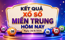 XSMT 25/8 - Kết quả xổ số miền Trung hôm nay ngày 25/8/2026
