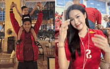 Doãn Hải My khoe visual xinh đẹp chuẩn "bạch nguyệt quang" làng bóng đá, đưa con tới "tiếp sức" Văn Hậu trước chung kết Việt Nam - Thái Lan
