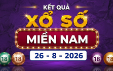 XSMN 26/8 - Kết quả xổ số miền Nam ngày 26/8/2026