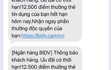 Công an phát thông báo đến những ai nhận được tin nhắn SMS gửi từ ngân hàng với nội dung sau