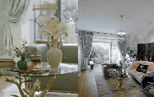 Căn hộ 188m² giữa trung tâm thành phố gây chú ý vì trần phòng ngủ dát vàng: Mỗi căn phòng là một “mùa” khác nhau