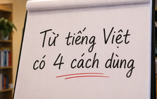 Từ tiếng Việt chỉ 1 âm tiết nhưng lại có tới 4 cách dùng