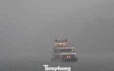 Mưa lớn ở vịnh Lan Hạ, Cát Bà, du khách xếp hàng chờ lên thuyền