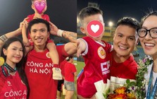 Chu Thanh Huyền đọ sắc với Doãn Hải My trong ngày đội bóng của Quang Hải, Văn Hậu giành Siêu cúp quốc gia