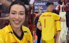 MC Hoàng Oanh nhắc tới vị trí thi đấu của Lê Giang Patrik trong 1 sự kiện