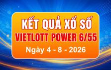 Vietlott 4/8 - Xổ số Power 6/55 - Kết quả xổ số Vietlott hôm nay 4/8/2026