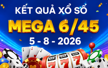 Vietlott 5/8 - Vietlott Mega 6/45 5/8 - Kết quả xổ số Vietlott hôm nay 5/8/2026