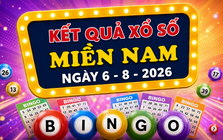 XSMN 6/8 - Kết quả XSMN hôm nay thứ Năm ngày 6/8/2026