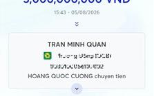 Tài khoản ngân hàng phát sinh 12 giao dịch chuyển khoản liên tiếp với tổng 5 tỷ đồng: Người đàn ông được công an mời làm việc