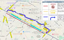 TPHCM: Ô tô lưu thông một chiều đường Cách mạng Tháng Tám để thi công metro số 2