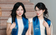 Hai chị em sinh đôi cùng tốt nghiệp Xuất sắc Đại học Ngoại ngữ