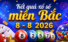 XSMB 8/8 - Kết quả XSMB hôm nay thứ bảy ngày 8/8/2026
