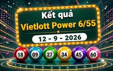 Vietlott 12/9 - Xổ số Vietlott Power 6/55 hôm nay 12/9/2026