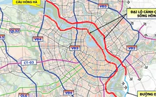 Trục Đại lộ cảnh quan sông Hồng có 10 làn xe, hơn 2km đi ngầm khu vực trung tâm
